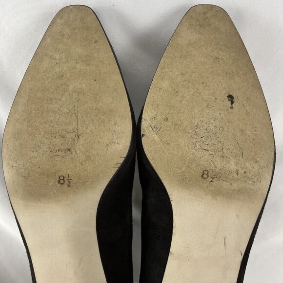 Career Moves Avila Vintage 90s Suede Ballerina Block Heel Shoes - Picture 13 of 14